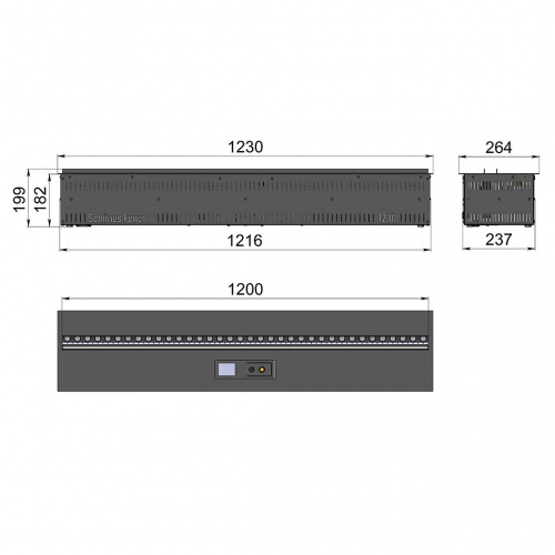 Электроочаг Schönes Feuer 3D FireLine 1200 RGB в Оренбурге